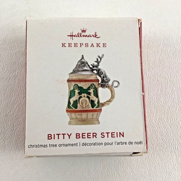 Hallmark Other - Hallmark Keepsake Miniature Christmas Tree Ornament Bitty Beer Stein New 2019